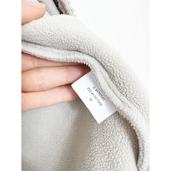 Vuori Sycamore Shirt Jacket Size Medium Taupe Sherpa Snap Button Oversized - Picture 6 of 12